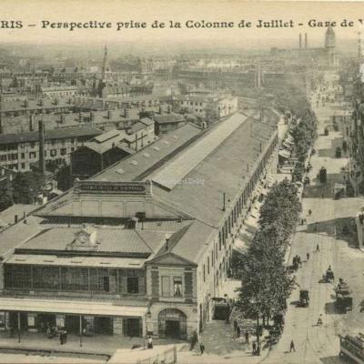 ELD 4360 - PARIS - Perspective prise de la Colonne de Juillet - Gare de Vincennes