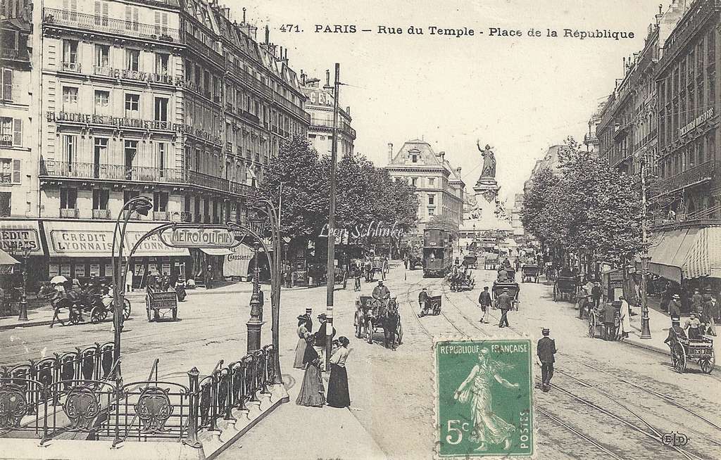 ELD 471 - Rue du Temple - Place de la République