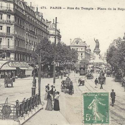 ELD 471 - Rue du Temple - Place de la République