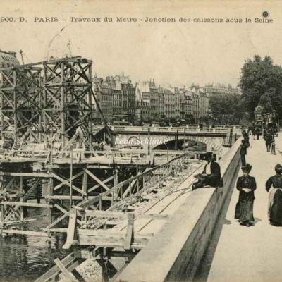 ELD 900 D - Travaux de jonction des caissons sous la Seine