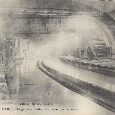 ELD - Crue de la Seine - La Gare St-Michel envahie