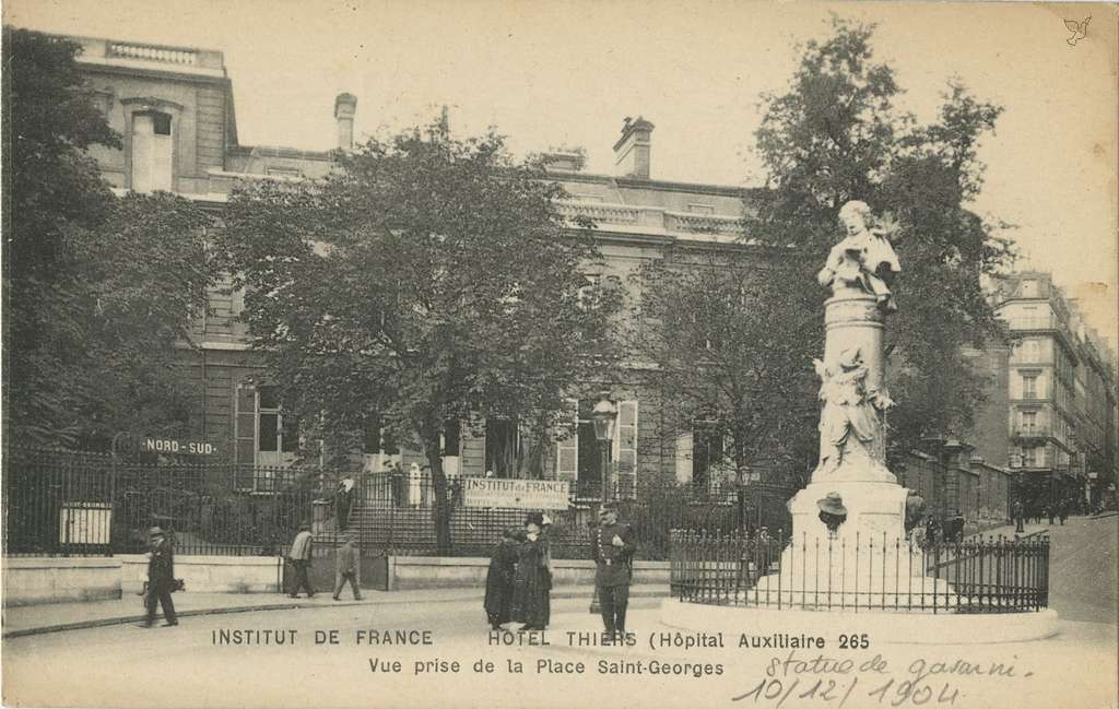 ELD -  Institut de France - Hôtel Thiers - Hôpital Auxiliaire 265
