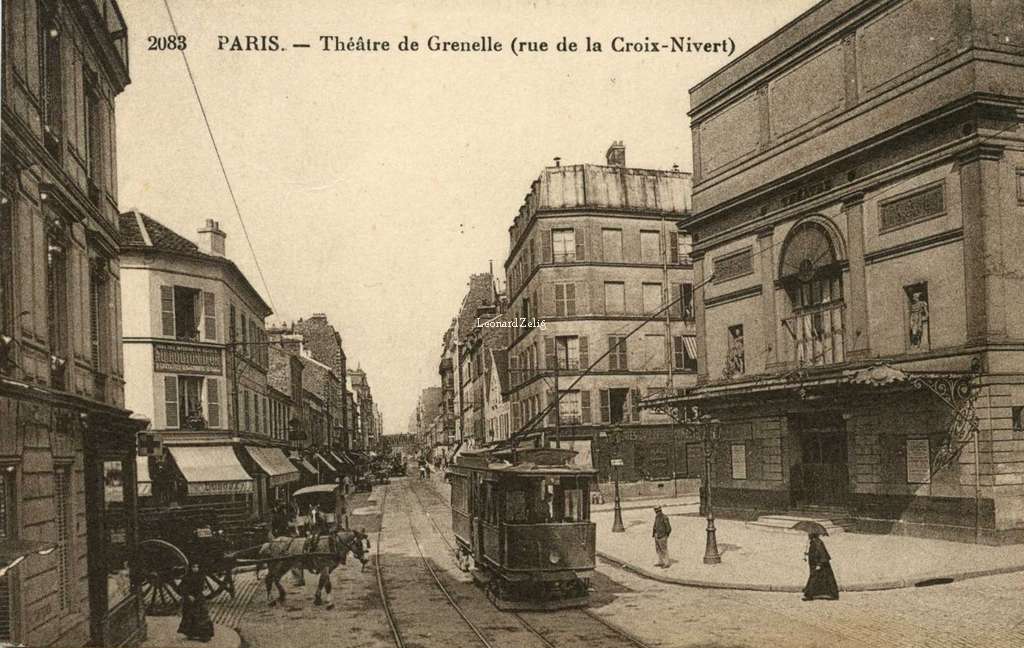 ES 2083 - PARIS - Théâtre de Grenelle (rue de la Croix-Nivert)