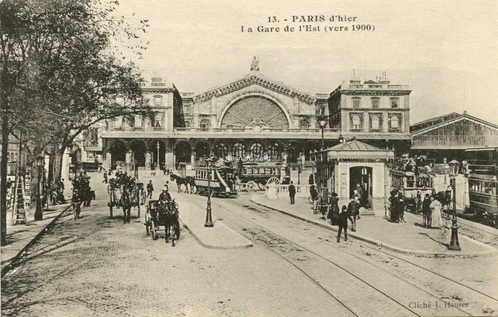 ES Paris 13 - PARIS d'hier - La Gare de l'Est (vers 1900)