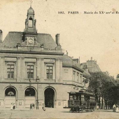 FF 1083 - Mairie du XX° arrt et Rue Belgrand