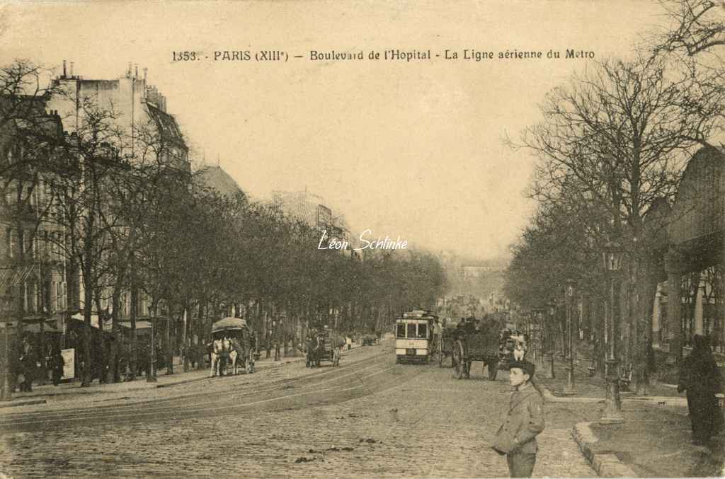 FF 1353 - Boulevard de l'Hôpital - La Ligne aérienne du Métro