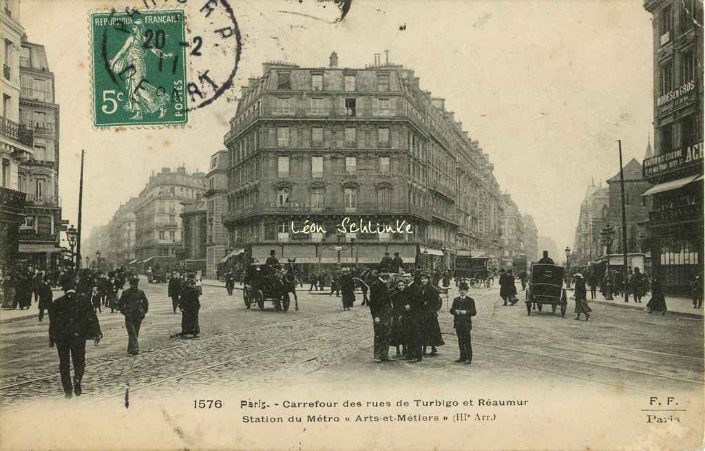 FF 1576 - Carrefour des rues Turbigo et Réaumur