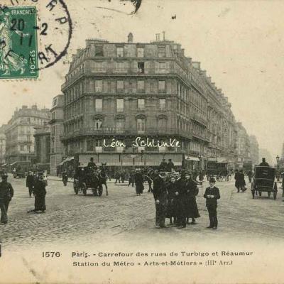FF 1576 - Carrefour des rues Turbigo et Réaumur