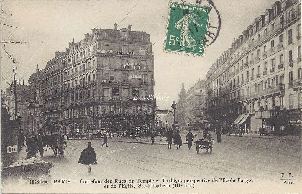 FF 1878 bis - Carrefour des rues du Temple et Turbigo