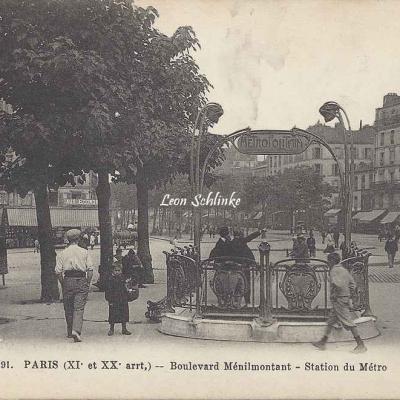 FF 191 - Boulevard Ménilmontant - Station du Métro