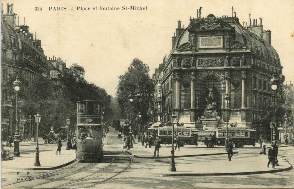 FF 334 - Place et fontaine St-Michel