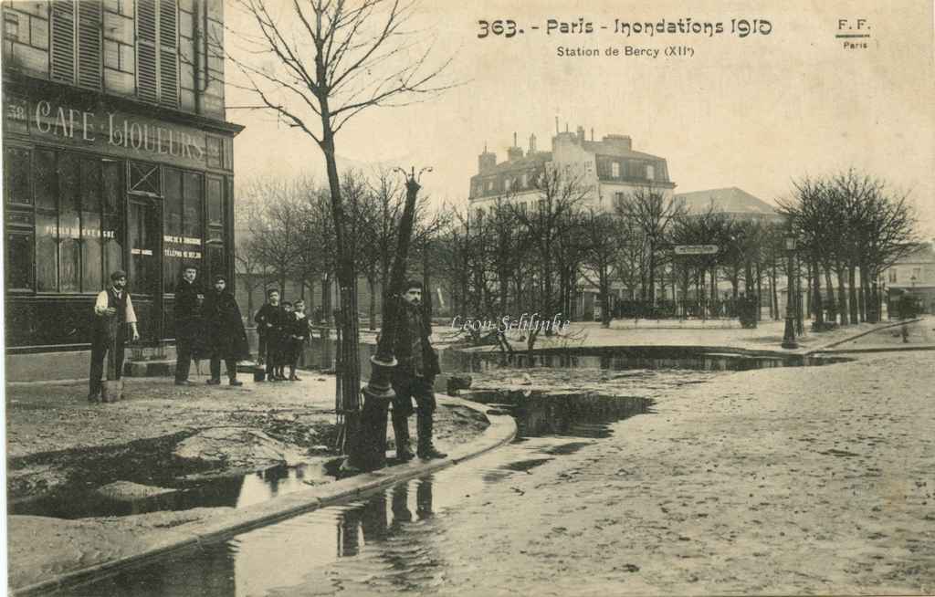 FF 363 - Inondations 1910 - Station de Bercy