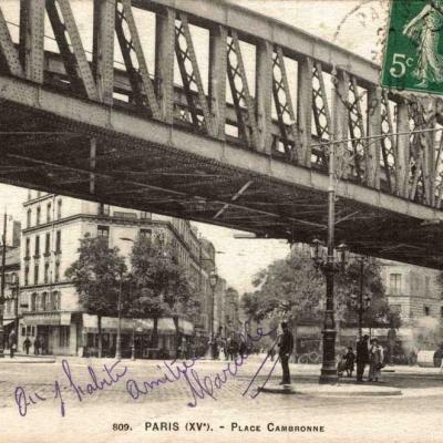 FF 809 - PARIS - Place Cambronne