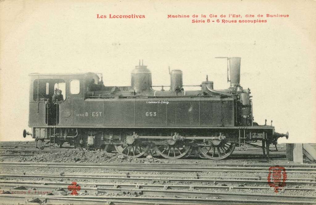 FF - Les Locomotives - Machine de la Cie de l'Est, dite de Banlieue