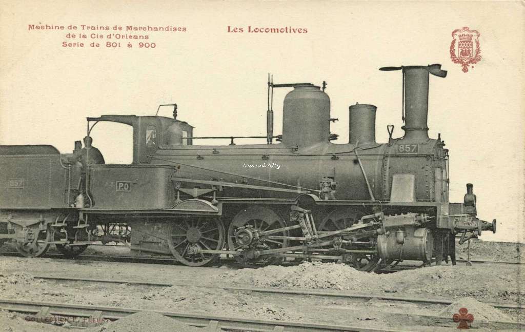FF - Les Locomotives - Machine de Trains de Marchandises de la Cie d'Orléans