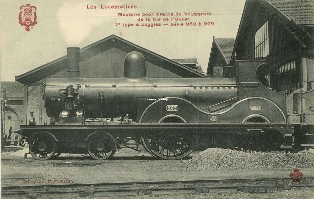 FF - Les Locomotives - Machine pour Trains de Voyageurs de la Cie de l'Ouest
