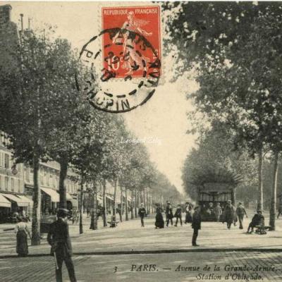 GL 3 - PARIS - Avenue de la Grande-Armée, Métropolitain, Station d'Obligado