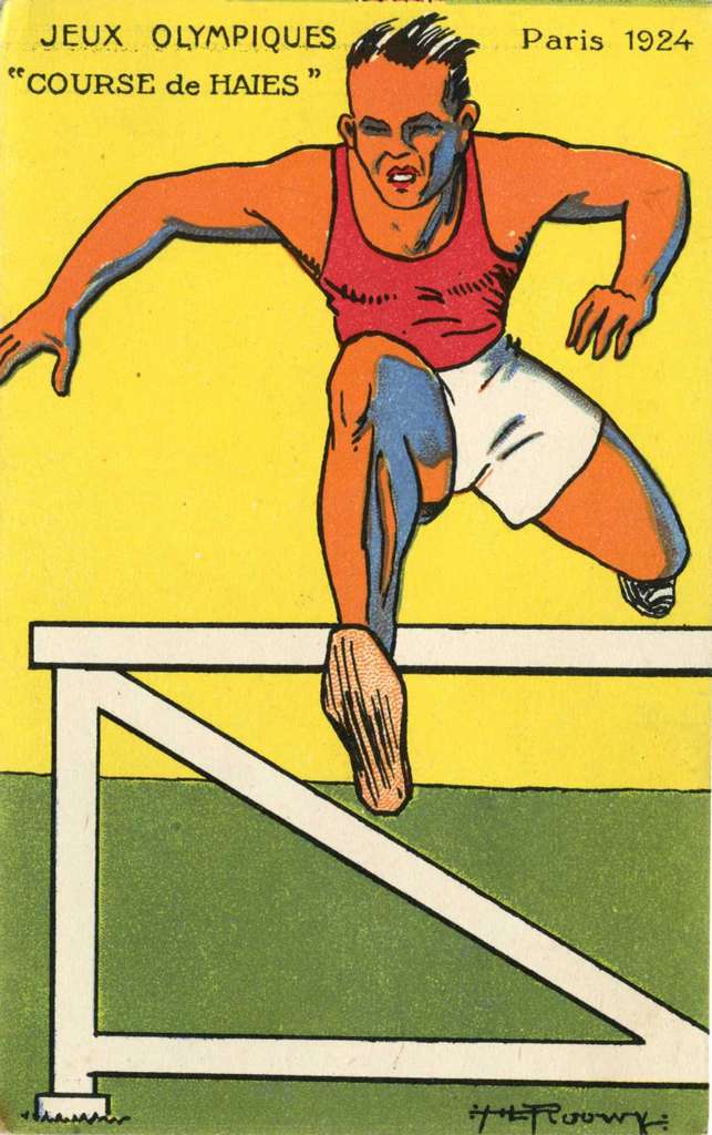 H.L. Roowy - Jeux Olympiques 1924 - COURSE de HAIES
