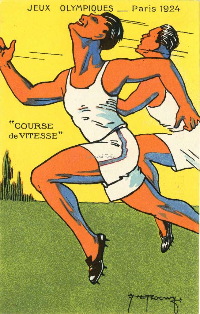 H.L. Roowy - Jeux Olympiques 1924 - COURSE DE VITESSE
