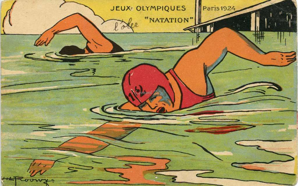 H.L. Roowy - Jeux Olympiques 1924 - NATATION
