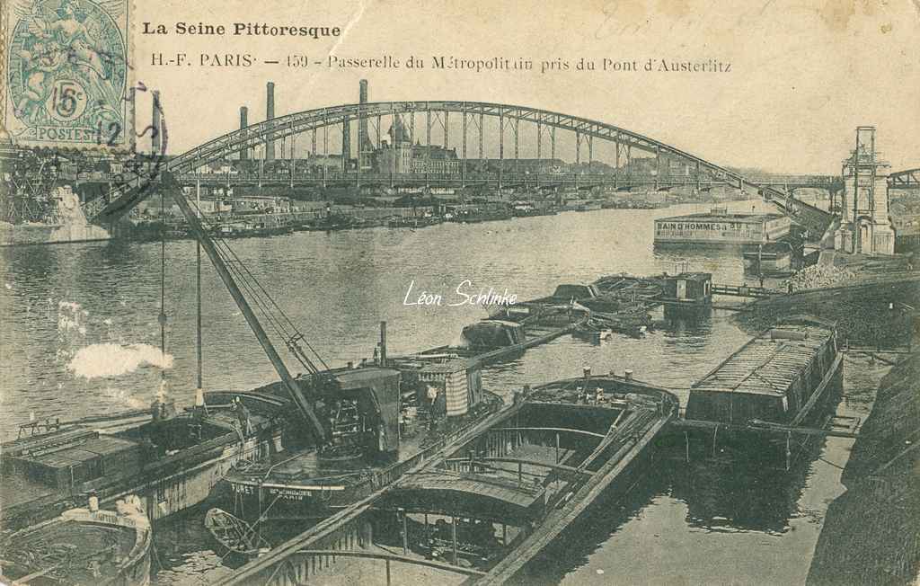 HF 159 - Passerelle du Métropolitain pris du Pont d'Austerlitz