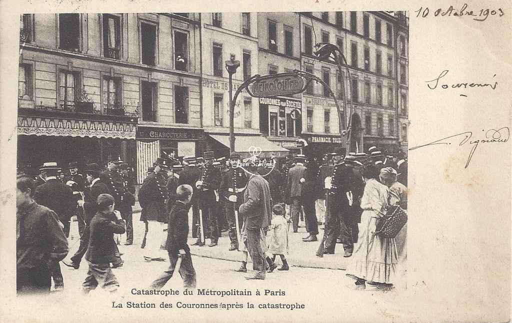 Inconnu - Catastrophe 1903 - La Station après la catastrophe