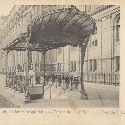Inconnu - Paris - Chemin de Fer Métropolitain - Entrée de la station