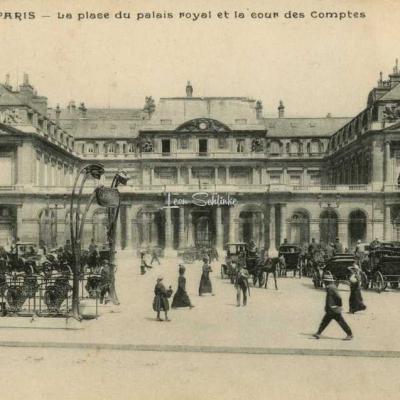 Inconnu - PARIS - La place du palais royal et la cour des Comptes