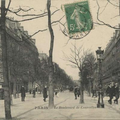 Inconnu - PARIS - Le Boulevard de Courcelles