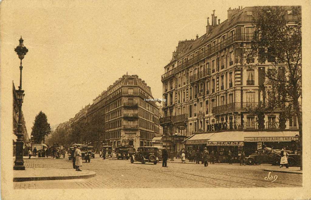 Jan - Paris - La Place Voltaire et le Boulevard
