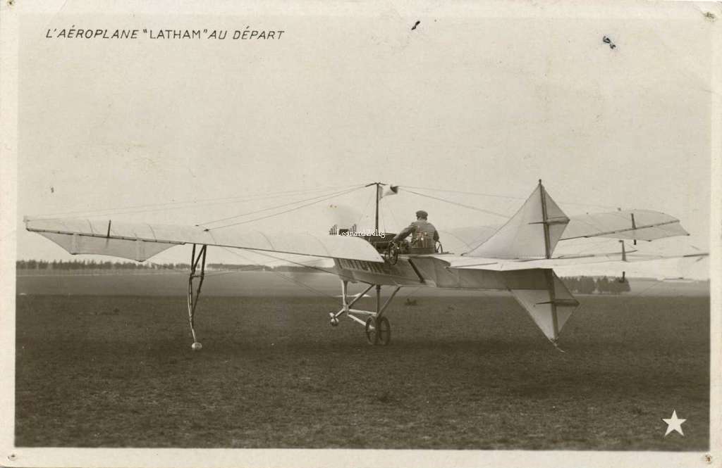 L'Aéroplane Latham au départ