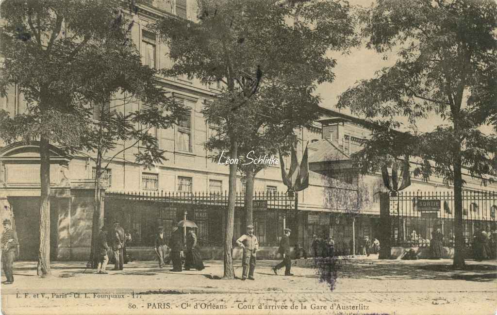 L.F. et V. 80 - Cie d'Orléans, Cour d'Arrivée de la Gare d'Austerlitz