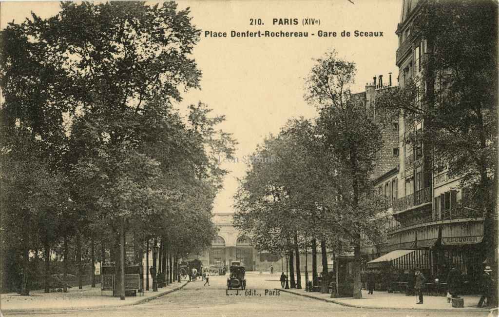 L.J. édit. 210 - Place Denfert-Rochereau - Gare de Sceaux