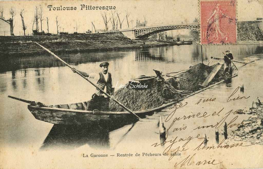 La Garonne - Rentrée de Pêcheurs de sable
