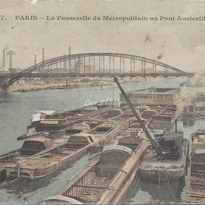 CM 507 - La Passerelle du Metropolitain au Pont d'Austerlitz
