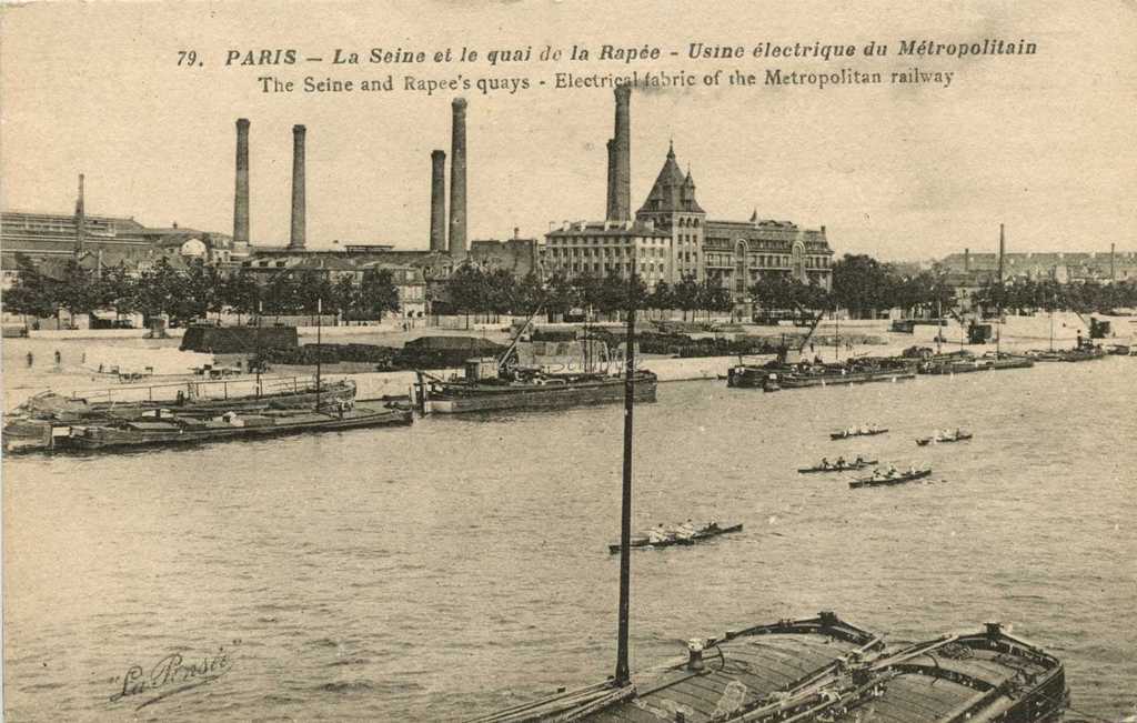 La Pensée 79 - La Seine et le Quai de la Rapée - Usine électrique