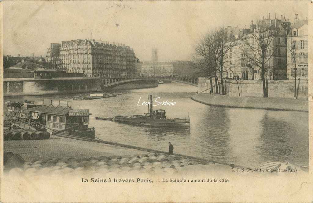 La Seine en amont de la Cité