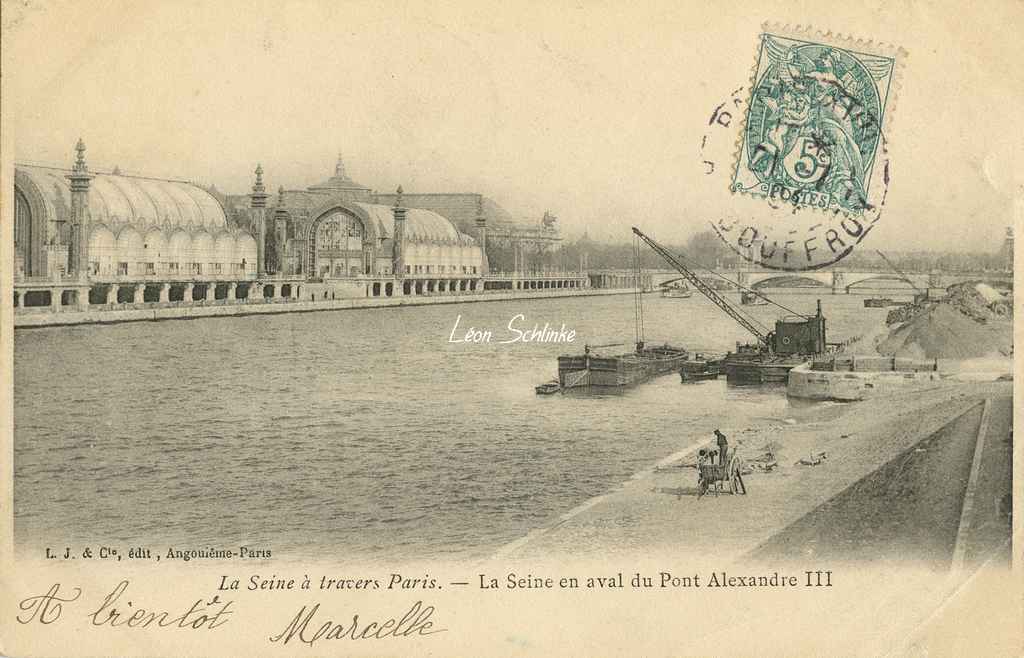 La Seine en aval du Pont Alexandre III