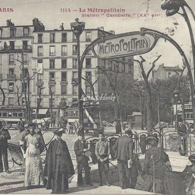 Tout Paris 1114 - Le Metropolitain, Station Gambetta