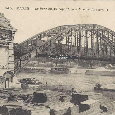CM 840 - Le Pont du Metropolitain à la Gare d'Austerlitz