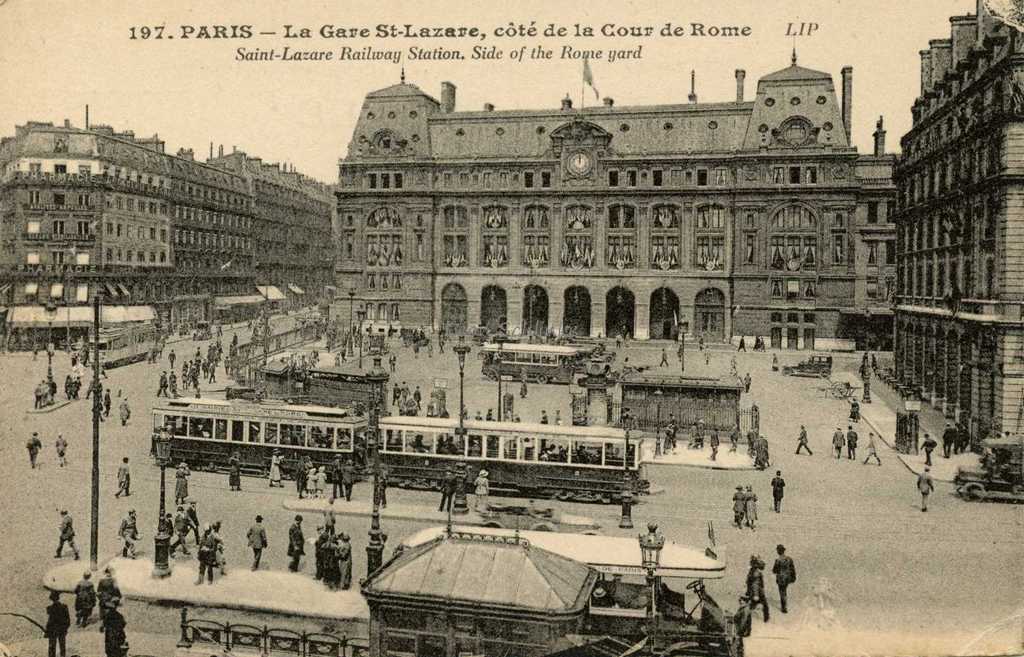LIP 197 - La Gare Saint-Lazare, côté Cour de Rome