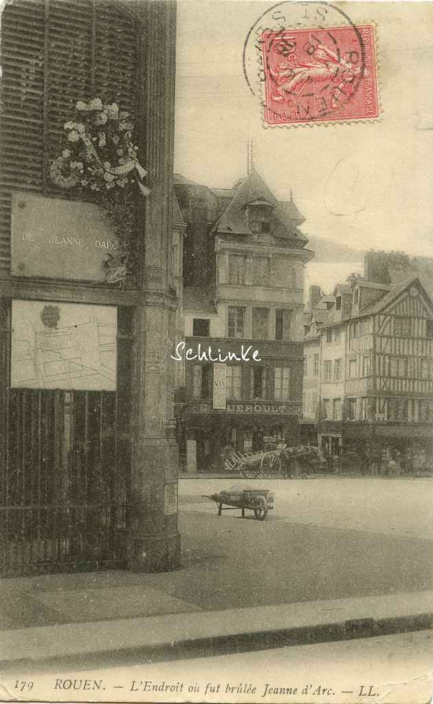 Rouen - LL 179 - L'Endroit où fut brûlée Jeanne d'Arc