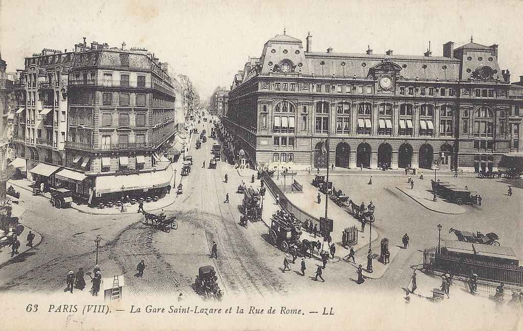 LL 63 - La Gare Saint-Lazare et la Rue de Rome
