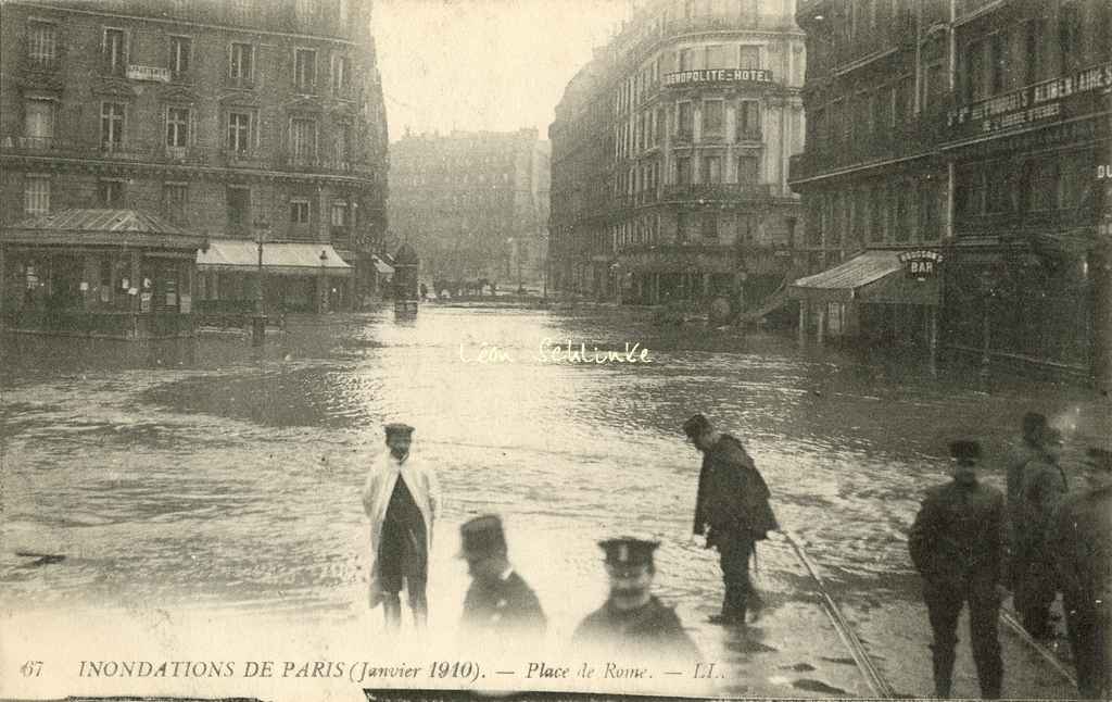 LL 67 - Inondations de Paris - Place de Rome