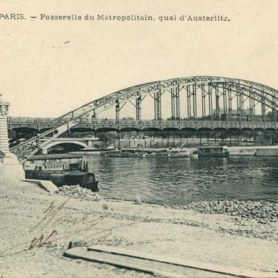 Marmuse 258 - Passerelle du Métropolitain, quai d'Austerlitz