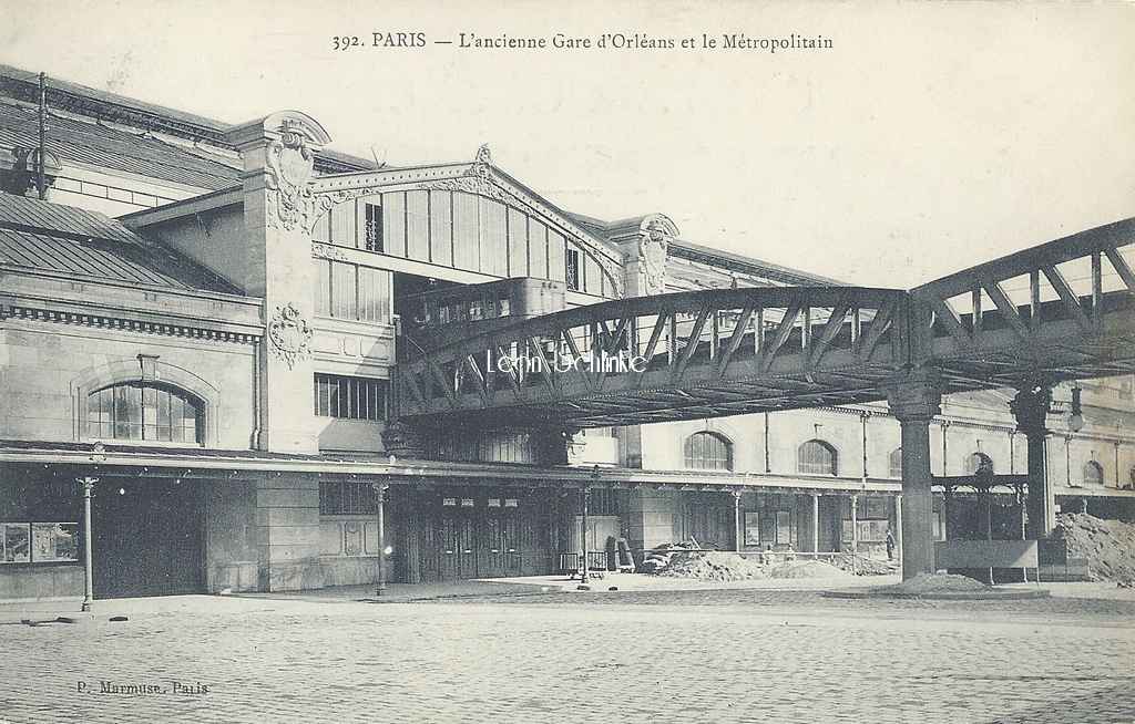Marmuse 392 - L'ancienne Gare d'Orléans et le Métropolitain