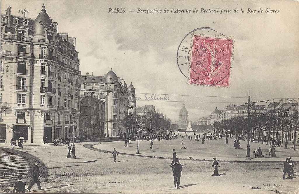 ND 1481 - Perspective de l'Avenue de Breteuil