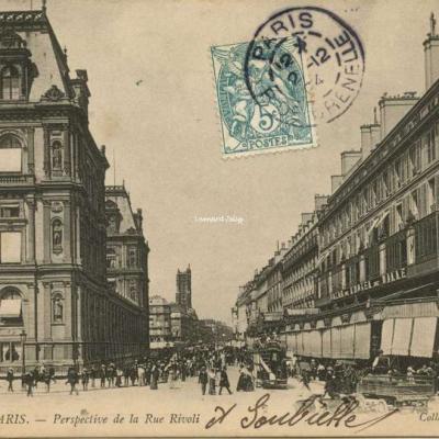 ND 175 - PARIS - Perspective de la Rue de Rivoli