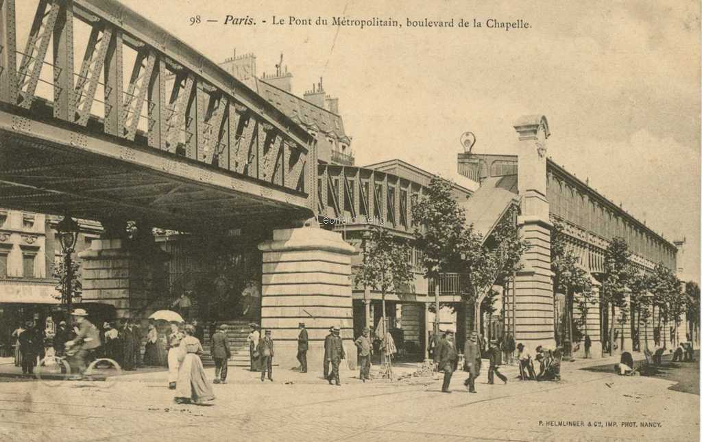 P.H & Cie 98 - Le Pont du Métro, Boulevard de la Chapelle