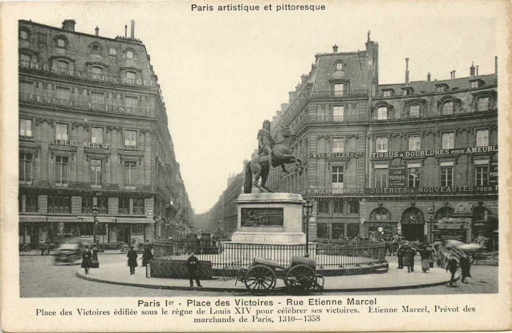 PARIS I° - Place des Victoires - Rue Etienne Marcel